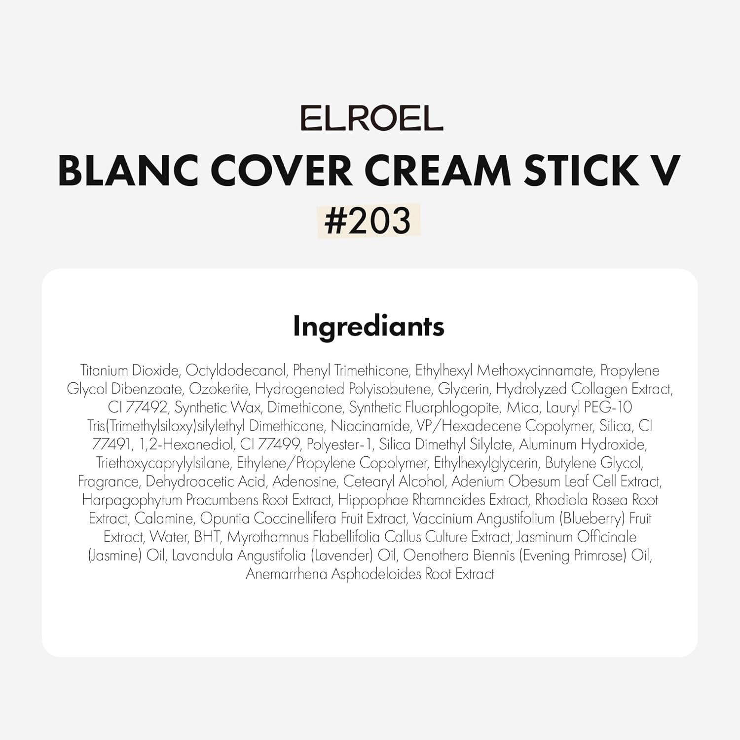Blanc Cover Cream Stick V White - Korean Color-Changing Foundation Stick with Volufiline - Medium to Full Coverage Dewy Finish Base Makeup - Dual-Ended with Detachable Brush (203 Medium)