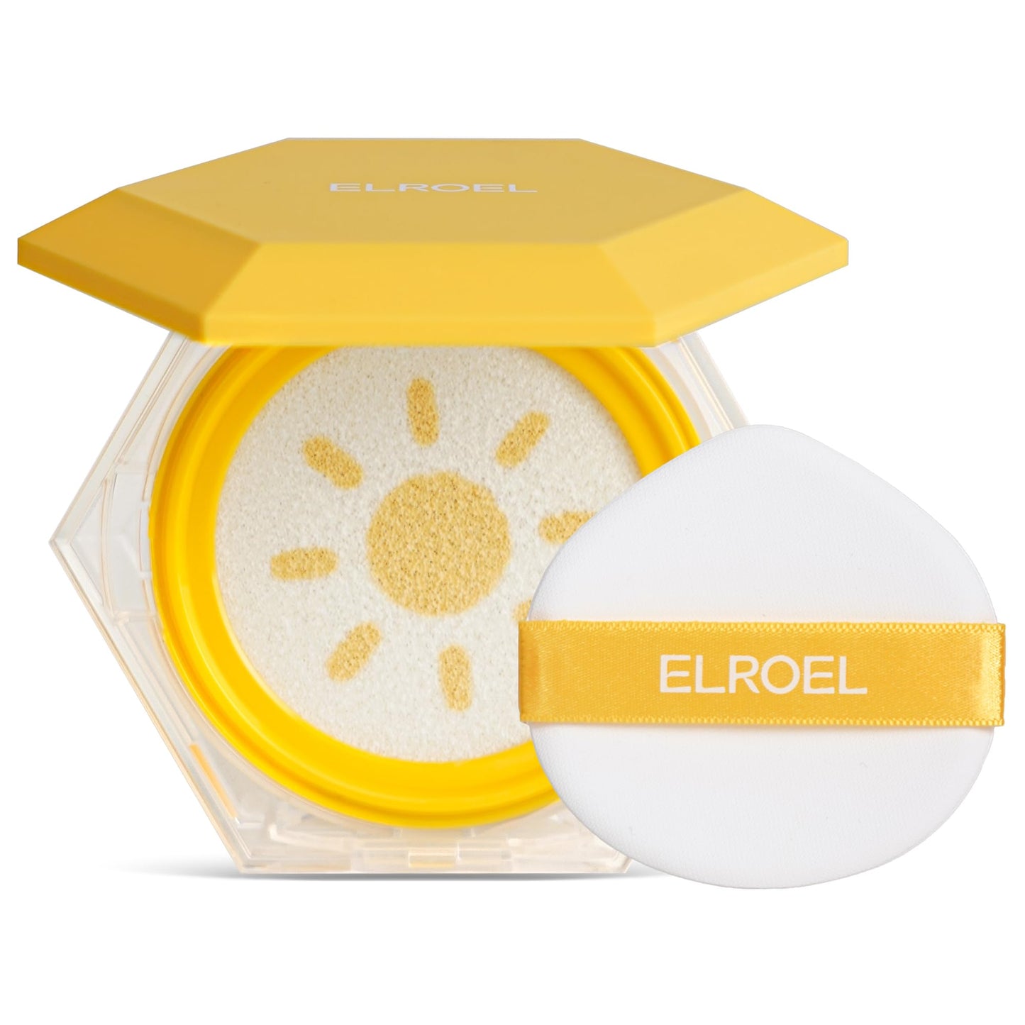 Pang Pang Sun Cushion Plus - Korean Hypoallergenic & Lightweight Sunscreen with Puff Sponge - Broad Spectrum SPF50+ PA++++ (0.53 oz)