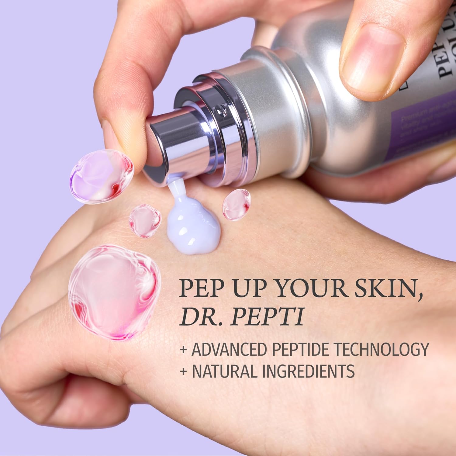 DR.PEPTI Peptide Volume Master Essence 1.69 fl oz | 11 Peptides, Hyaluronic Acid, Collagen Oxygen bubble Serum | Intense Moisturization | Face Lifting Essence Peptide Serum (50ml)