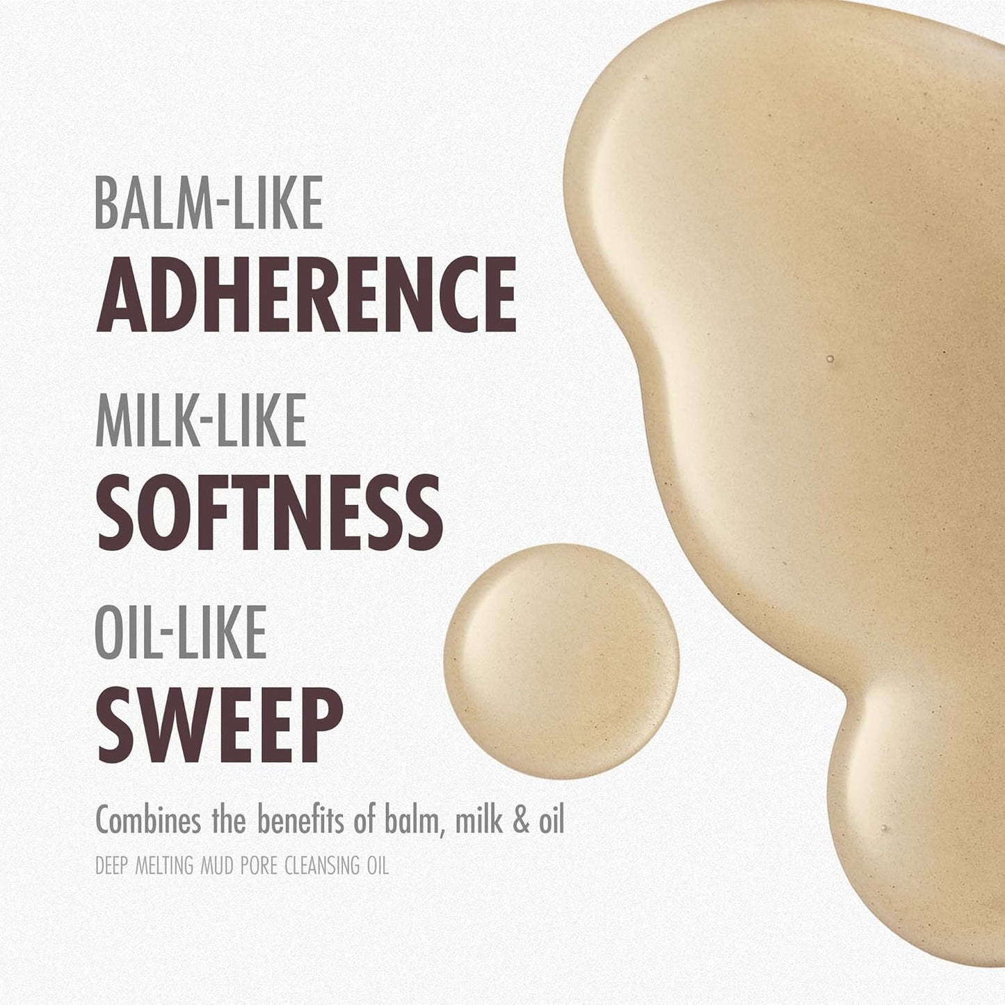 Deep Melting Mud Pore Cleansing Oil 6.76 fl oz – Korean Pore Control Oil Cleanser with Natural Mud Extracts, Deep Cleanser for Blackhead & Sebum Removal, Makeup Remover for Smooth, Clear Skin