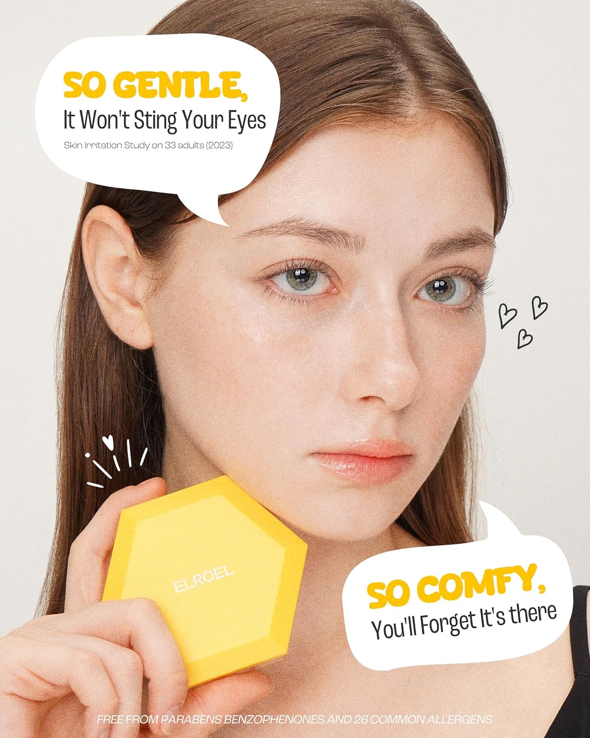 Pang Pang Sun Cushion Plus - Korean Hypoallergenic & Lightweight Sunscreen with Puff Sponge - Broad Spectrum SPF50+ PA++++ (0.53 oz)